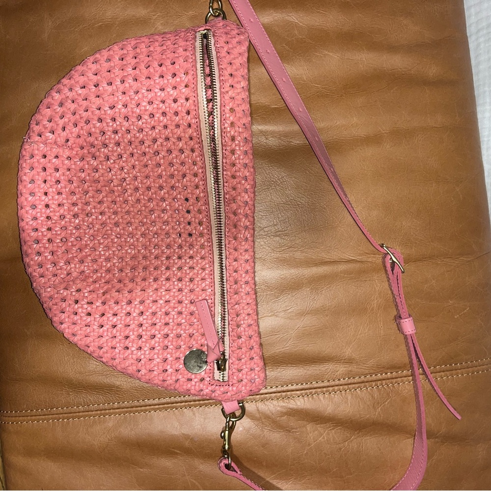 Clare V Grande Fanny in Petal Rattan